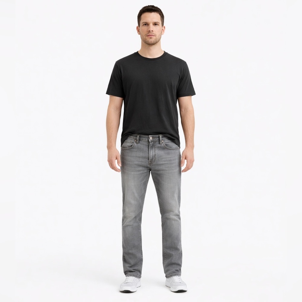 7 For All Mankind Men's Standard Light Gray Straight Jeans size 40